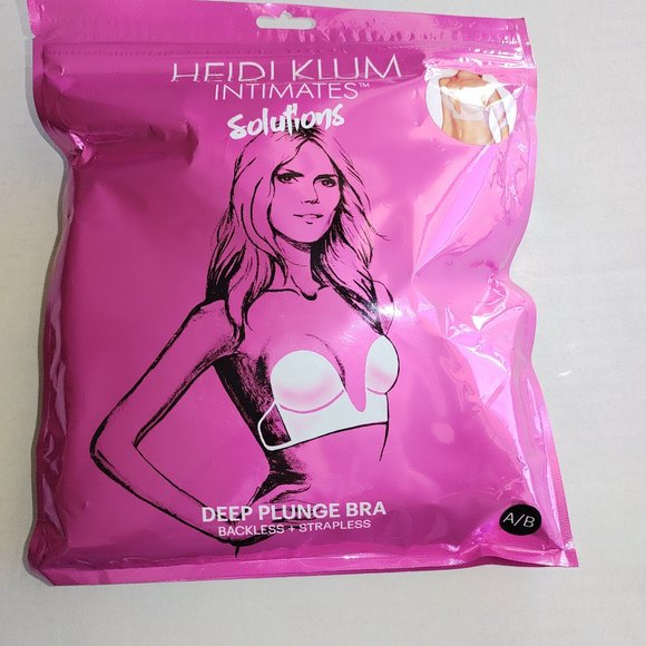 Heidi Klum Deep Plunge Bra Size A/B Backless Stapless - Picture 1 of 3
